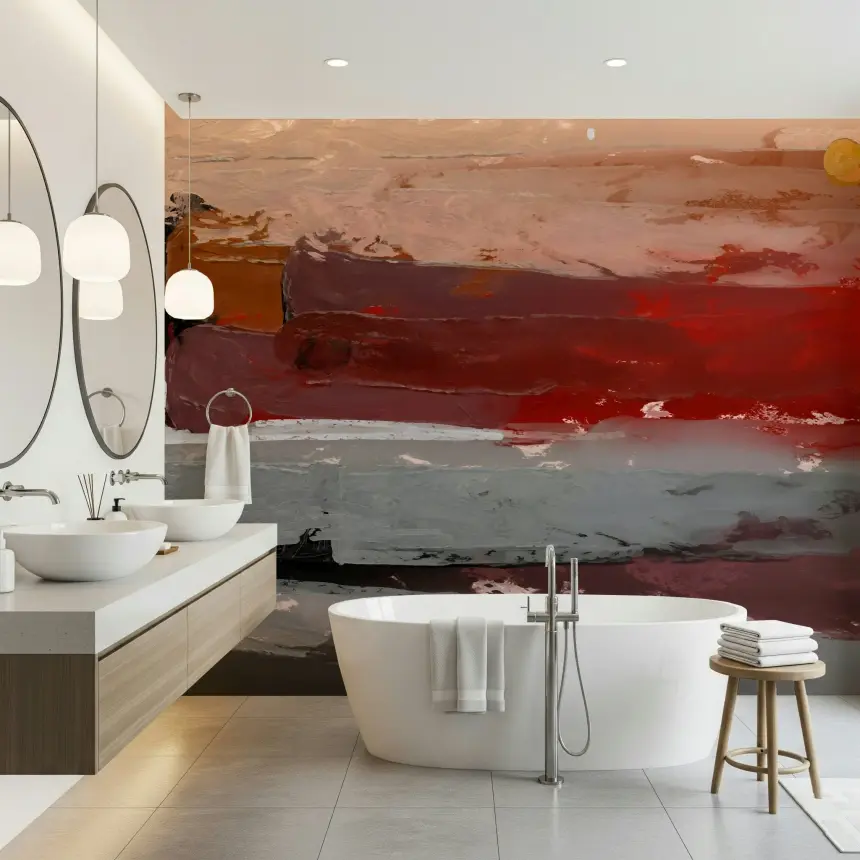 Abstract Landscape Wall Mural