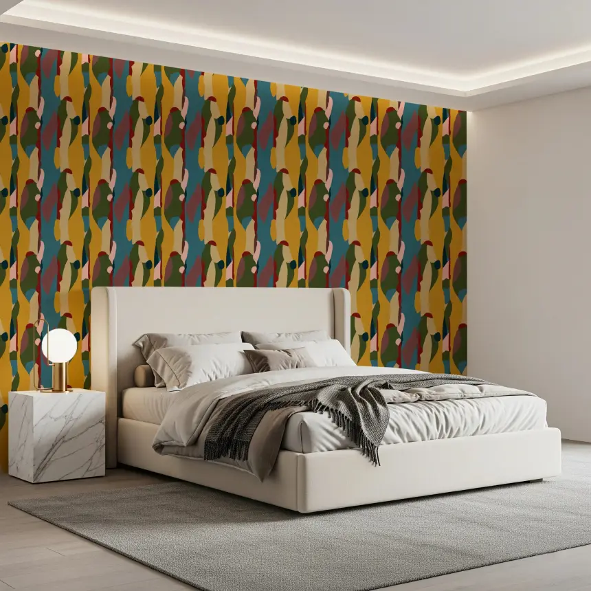 Abstract Shapes Modern Geometry Wallpaper