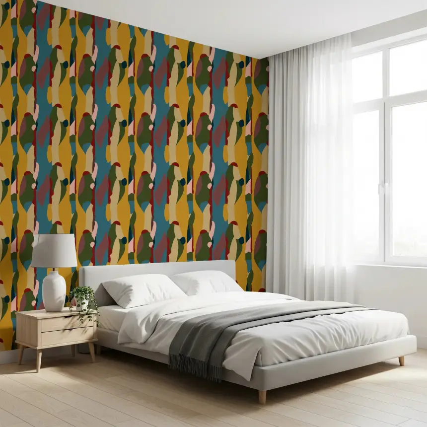 Abstract Shapes Modern Geometry Wallpaper