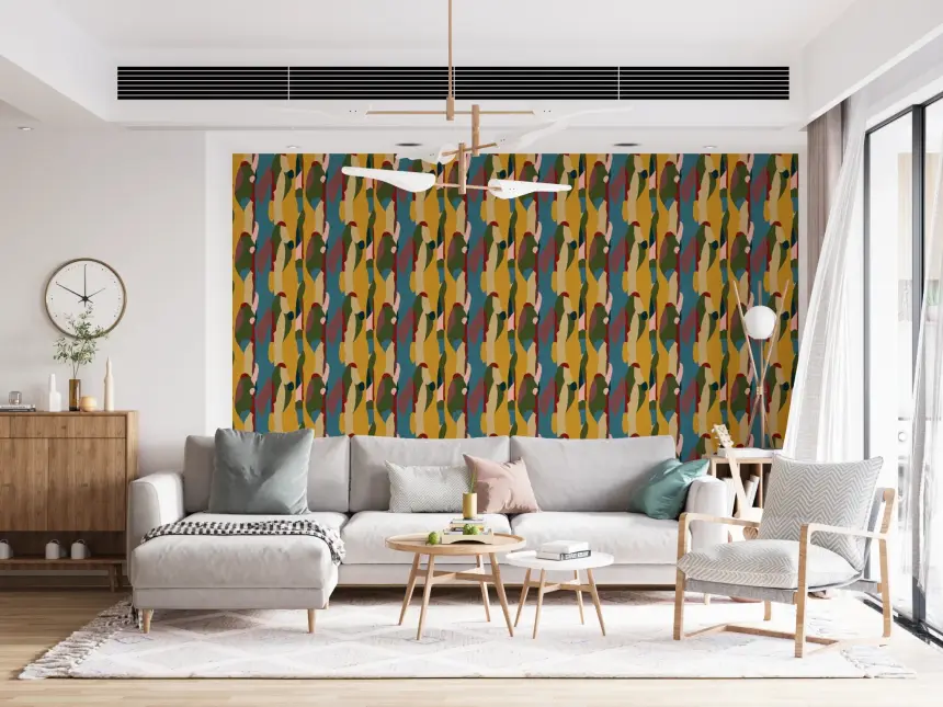 Abstract Shapes Modern Geometry Wallpaper