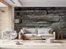 Textured Stacked Stone Wall Mural 7