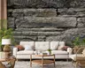 Textured Stacked Stone Wall Mural 6