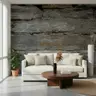 Rugged Grey Brown Timber Planks Wallpaper Mural 6