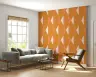Geometric Diamond Orange and Peach Wallpaper 7