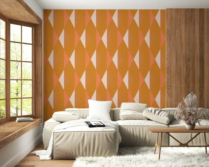Amber Echoes Wall Mural