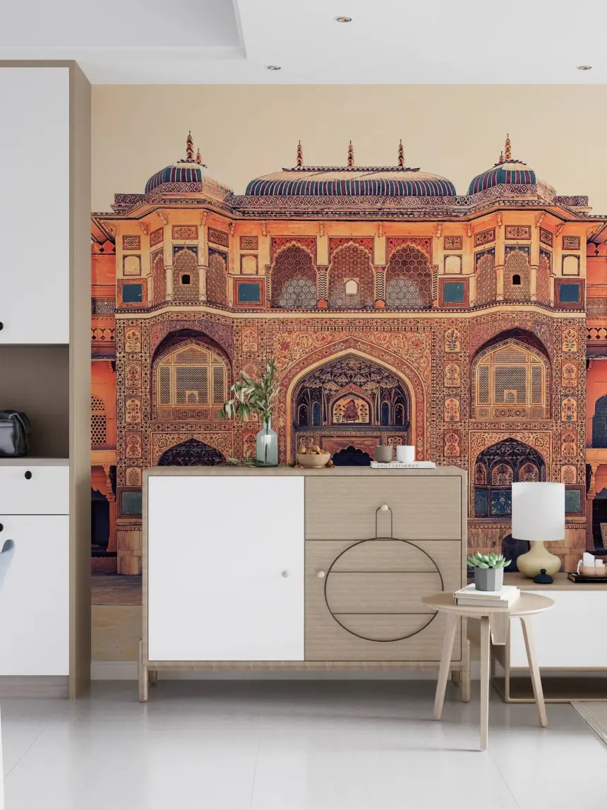 Amber Palace Grandeur Wall Mural