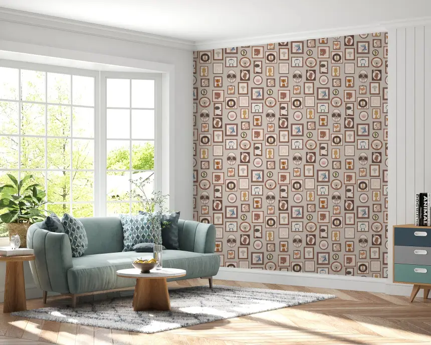 Animal Gallery Wall Wallpaper