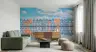 Colourful Waterfront Cottage Row Wallpaper 8