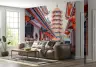 Asian Pagoda Street Wall Mural 7
