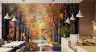 Golden Hues Autumn Woodland Avenue Wallpaper Mural 8