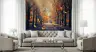 Golden Hues Autumn Woodland Avenue Wallpaper Mural 6