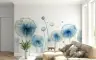 Blue Dandelion Seed Wall Mural 6