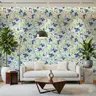 Blueberry Botanical Watercolor Wallpaper 6