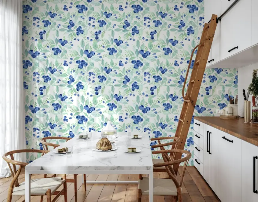 Berry Bliss Watercolor Wallpaper