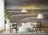 Sunset Beach Tidal Patterns Wall Mural 7