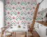 Pink Floral Symmetry Wallpaper 8