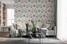 Pink Floral Symmetry Wallpaper 7