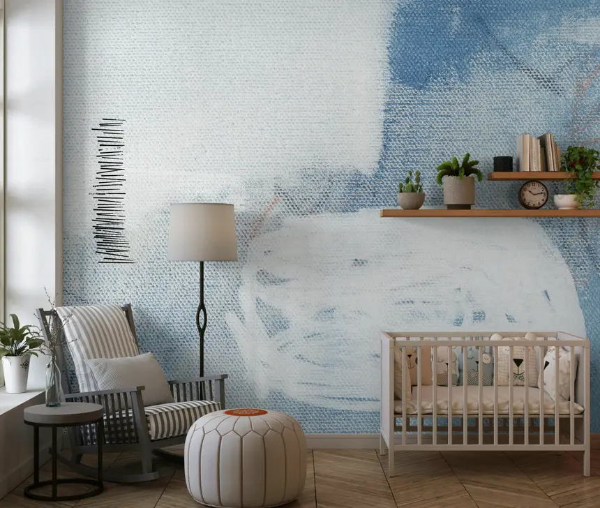 Abstract Blue Dreamscape Wall Mural - 2711745