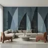 Geometric Peaks Abstract Wall Mural 8