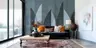 Geometric Peaks Abstract Wall Mural 7