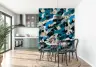Modern Abstract Blue Brushstroke Wallpaper 6