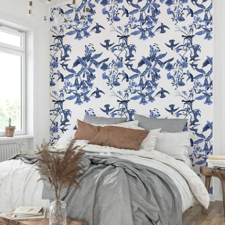 Bluebell Birdsong Wallpaper
