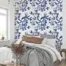 Blue Floral Bird Wallpaper 7