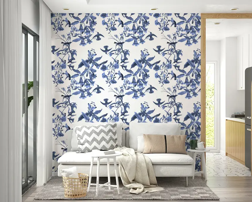 Bluebell Birdsong Wallpaper