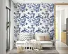 Blue Floral Bird Wallpaper 6