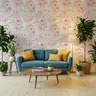 Blush Pink Floral Garden Wallpaper 7