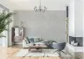 Art Nouveau Moth and Floral Wallpaper in Soft Blue 6
