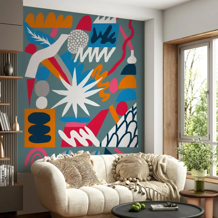Chemistry Explosion Wall Mural
