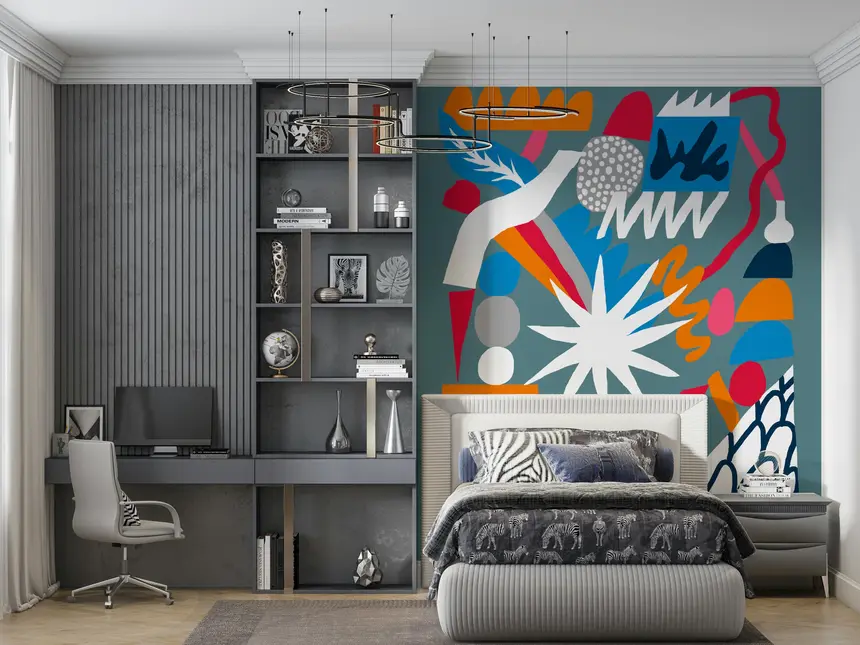 Chemistry Explosion Wall Mural
