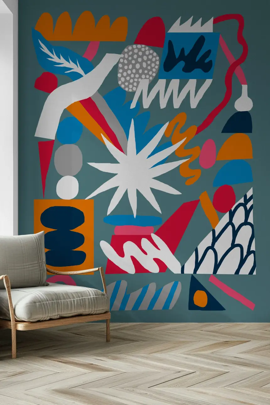 Chemistry Explosion Wall Mural