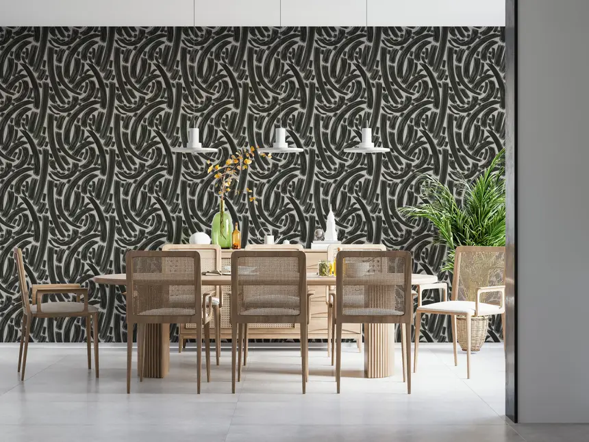 Bold Lines Pattern Wall Mural -2955747