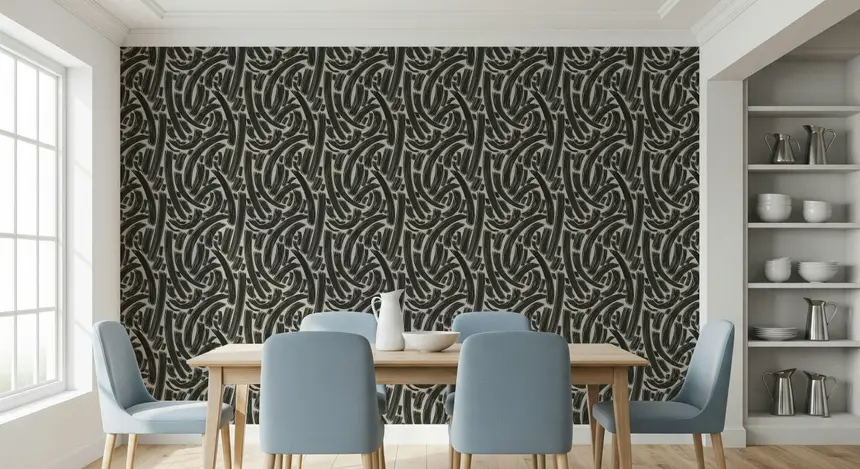 Bold Lines Pattern Wall Mural -2955747