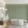 Sage Green Bird and Floral Trail Wallpaper 8