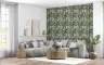 Tropical Sage Green Foliage Pattern Wallpaper 8