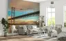Dramatic Twin Bridges Sunset Wall Mural 8