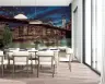 Deep Blue Sky Brooklyn Bridge City Lights Wallpaper Mural 6