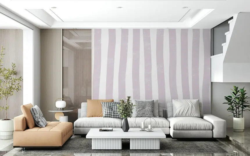 Lavender Stripes Wall Mural - 2338842