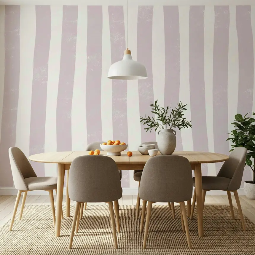 Lavender Stripes Wall Mural - 2338842