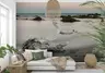 Misty Shoreline Driftwood Seascape Wall Mural 7
