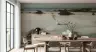 Misty Shoreline Driftwood Seascape Wall Mural 6
