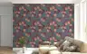 Artistic Peach and Maroon Leaf Botanical Wallpaper 7