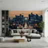 Metropolitan Skyline At Twilight Wall Mural 7