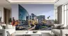 Dusk Lit Curved Glass Skyscrapers Wall Mural 8