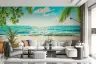 Sunny Coastal Beach Wall Mural 7