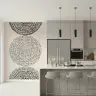 Bohemian Abstract Concentric Dot Wall Mural 7