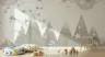 Whimsical Starry Mountain Kids Wall Mural 8